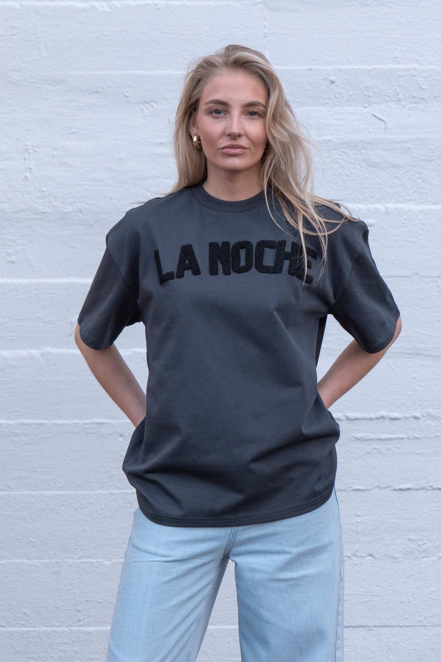 Oversized tee teddy | Dark gray