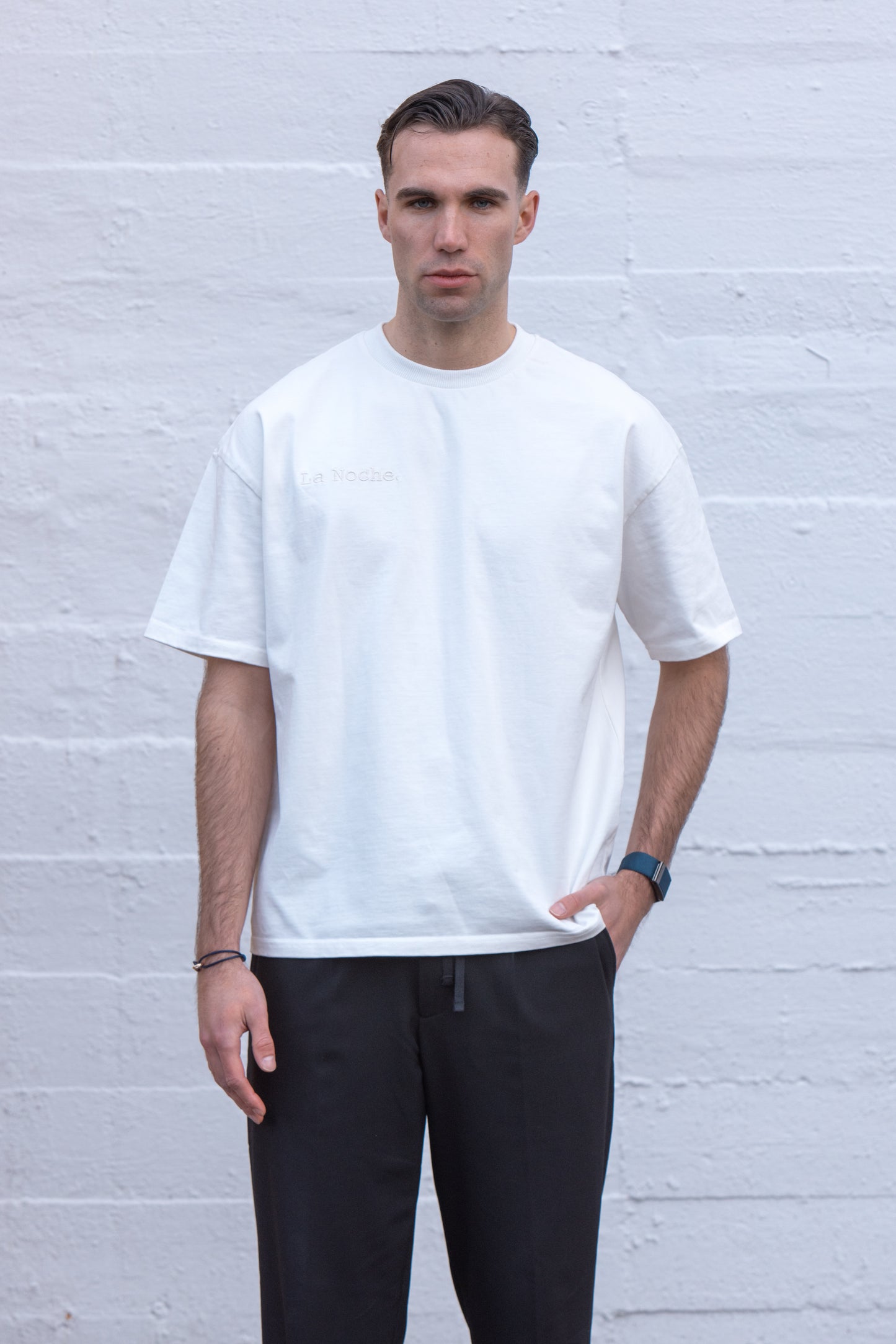 Oversized tee moon | White