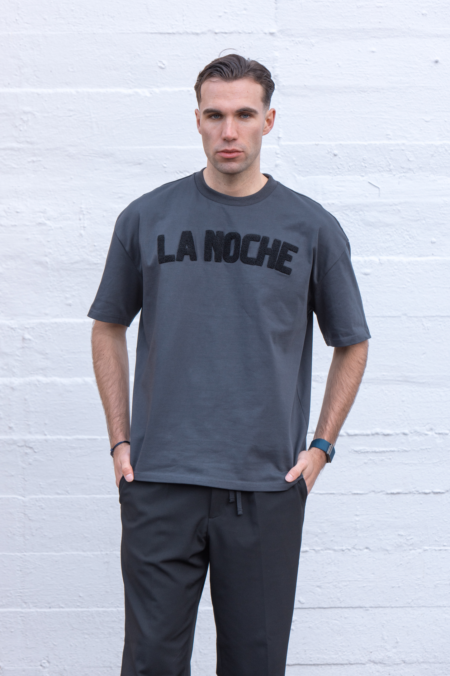 Oversized tee teddy | Dark gray