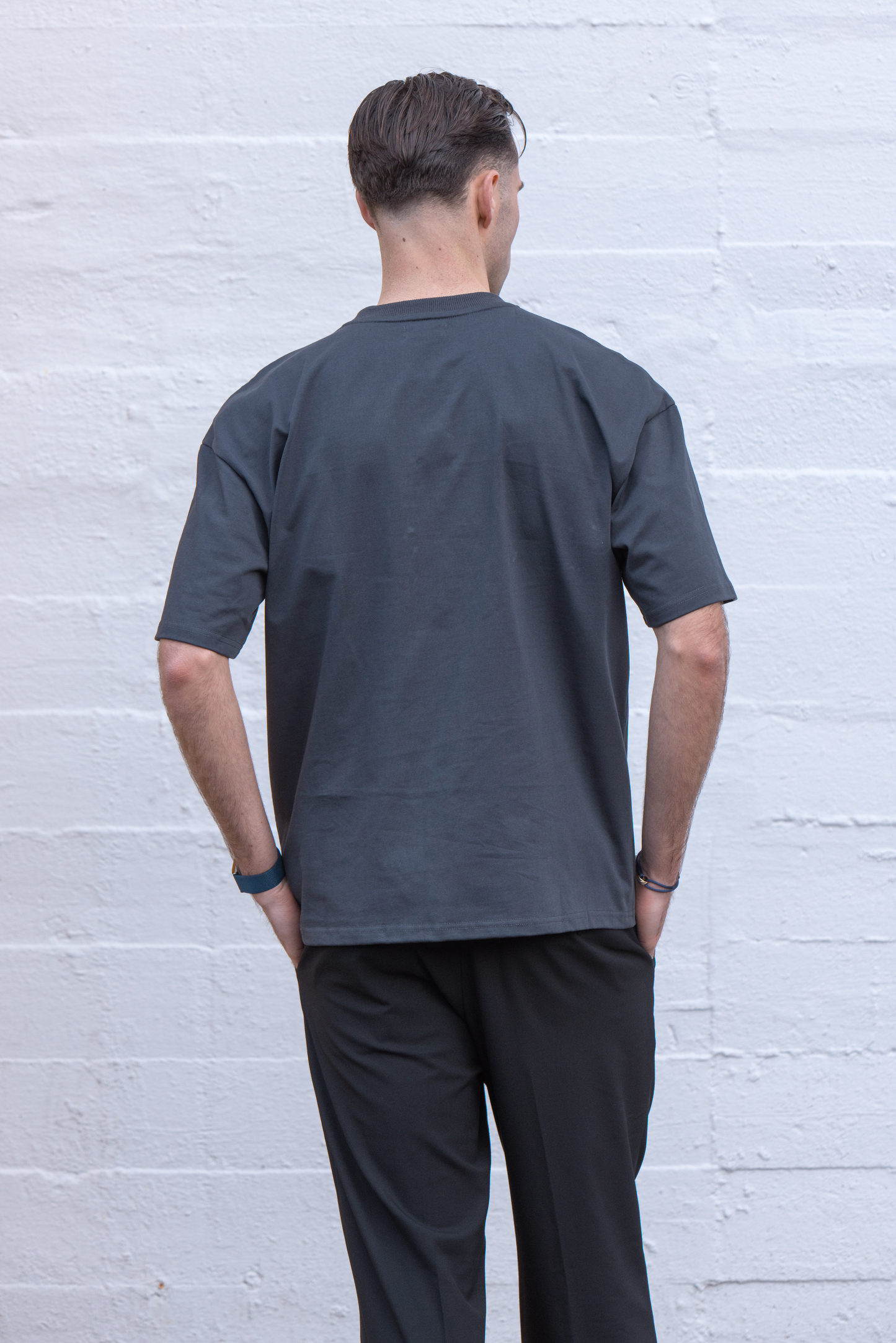 Oversized tee teddy | Dark gray