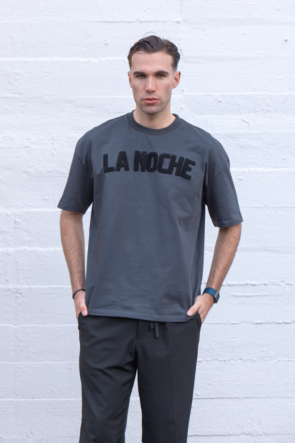 Oversized tee teddy | Dark gray